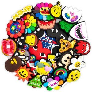 32 PCS Croc Charms for Teens  Cartoon Croc Pins Boys Girls Shoe Decoration